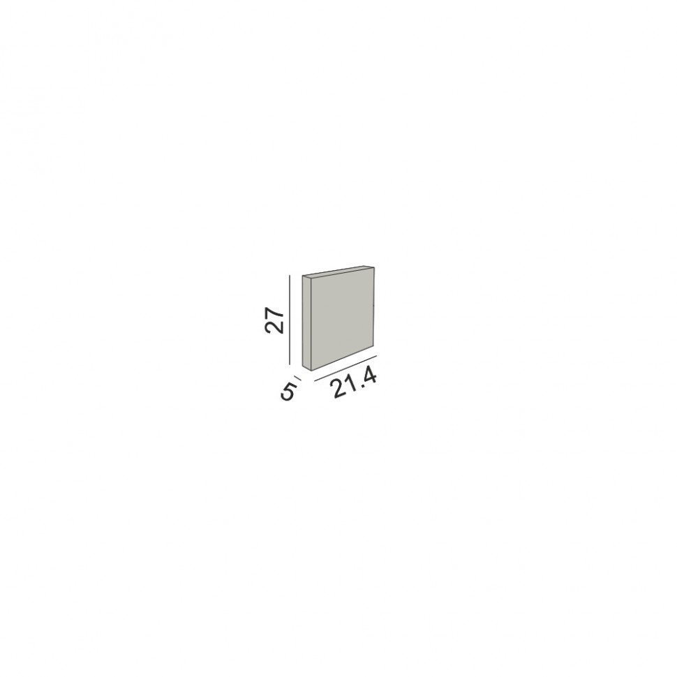 Комплект заглушок для PROFILE FLOOR IN, 2 шт (12.2127.EC)