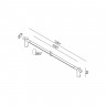 SLIMLINE, L1251mm, D18mm, sp84mm, LED 10W, 3000К, 48V, латунь (10.1812.10.930.BR)
