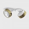 SOL IN, D95мм, H33мм, LED 14W 3000K, белый-золотой (01.9533.14.930.WH + SOL RING BRASS)